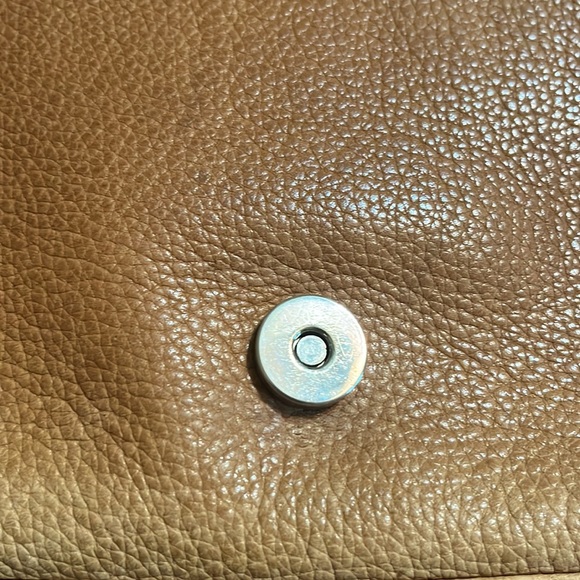 Fossil brown leather purse, vintage, small, shoulder strap, compact, casual - Picture 8 of 8